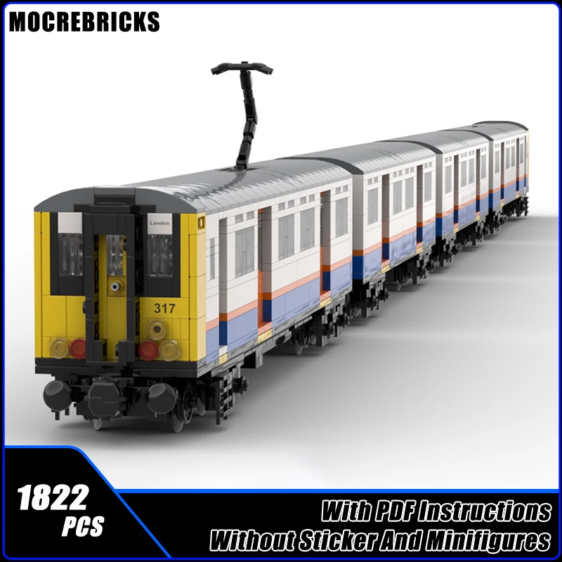 Bloques de construcción MOC Clase 317 101 DMU Livery generalizado 8 funciones de potencia carriles de grano grafiti modelo ladrillos juguetes regalos
