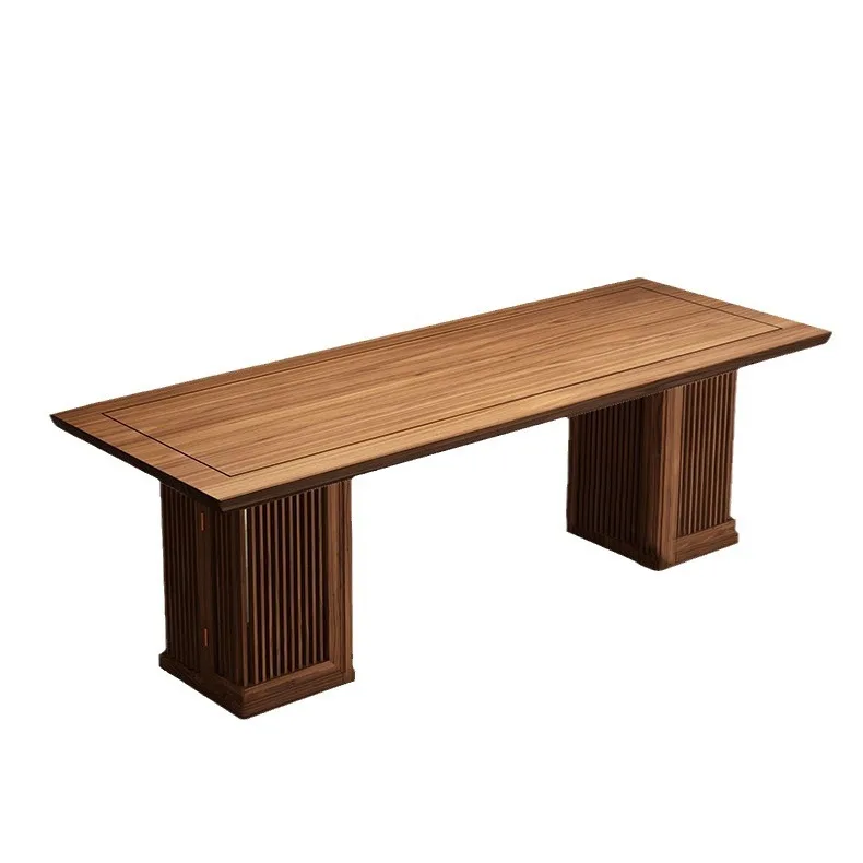 

New Chinese Kung Fu solid wood tea table and chair combination household living room simple coffee table Zen multi-person t