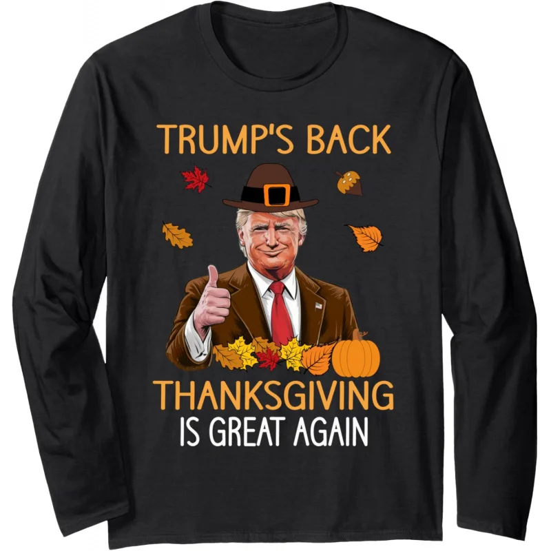 Trump Thanksgiving Turkey Men's and Women's Long Sleeve T-shirt