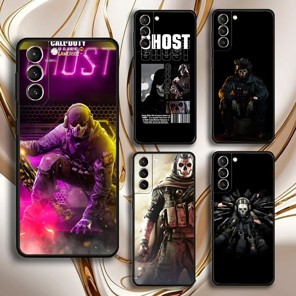 

COD Call Of Duty Ghosts Phone Case For Samsung GalaxyA13,21s,22,31,32,52,53,71,72,73,Soft Black Shell