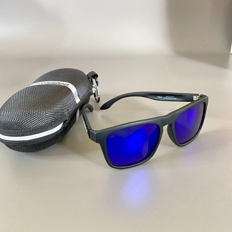 

UV400 Polarized Sunglasses Driving Sun Glasses for Men And Women Blue Film Lightweight Faionable Large Face Slimming Effect