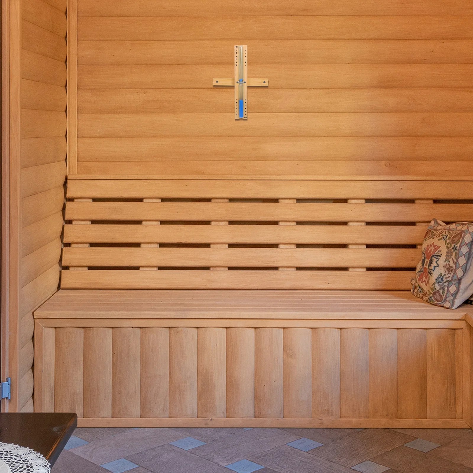 

15-Minute Sand Timer for Sauna Wooden Hourglass with Smooth Finish Strong Durability Transparent Design Household Time