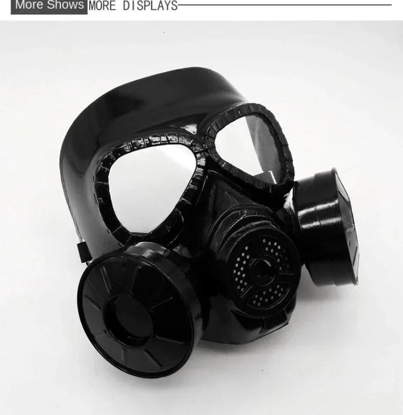 Taktische Maske Airsoft BB Gun CS Cosplay Kleidung Schutz Vollgesichts-Gasmaske Rosa Grün Schwarz Abnehmbare Taktische Gasmasken – Detail 7