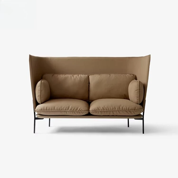ye-Luxury Modern Wedding Stage Salon Waiting Wooden PU Fabric Frame Restaurante Fabric Sofa-
