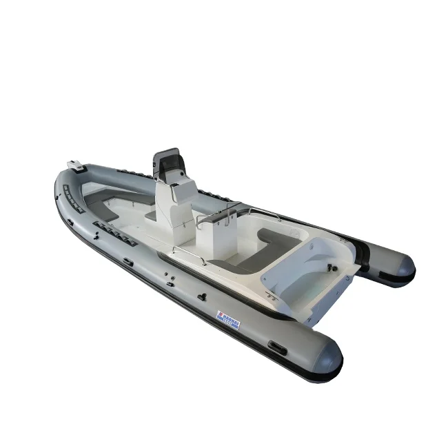 Inflatable Fishing RIB Dinghy Boat Center Console High Speed 12-Person Capacity Eco-Friendly
