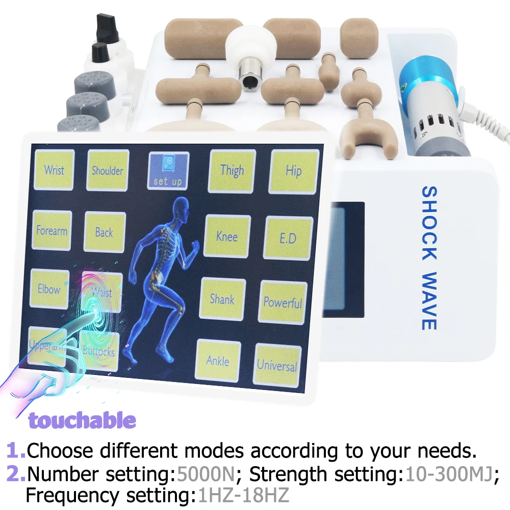 300MJ آلة العلاج بالمستخدمين لضعف الانتصاب لتخفيف الآلام 2 في 1 أدوات ضبط العلاج بتقويم العمود الفقري مسدس تصحيح كهربائي #4