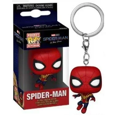 NUOVO Funko POP Portachiavi Aquaman Marvel Spider Man Zombie Thor Harry Quinn Ombrello Accademia Claus Bambola per bambini Modello Giocattolo Regali