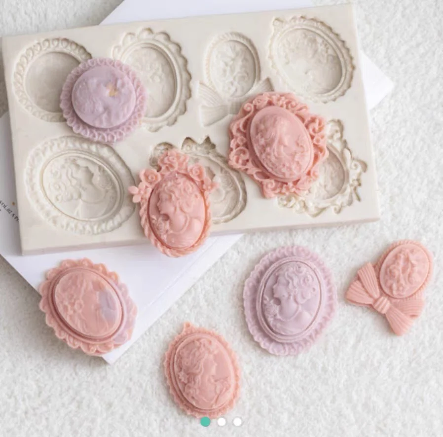 

PRZY, Европейский Элегантный ретро аватар, украшение для ювелирных изделий, силиконовая помадка, искусственная смола, форма