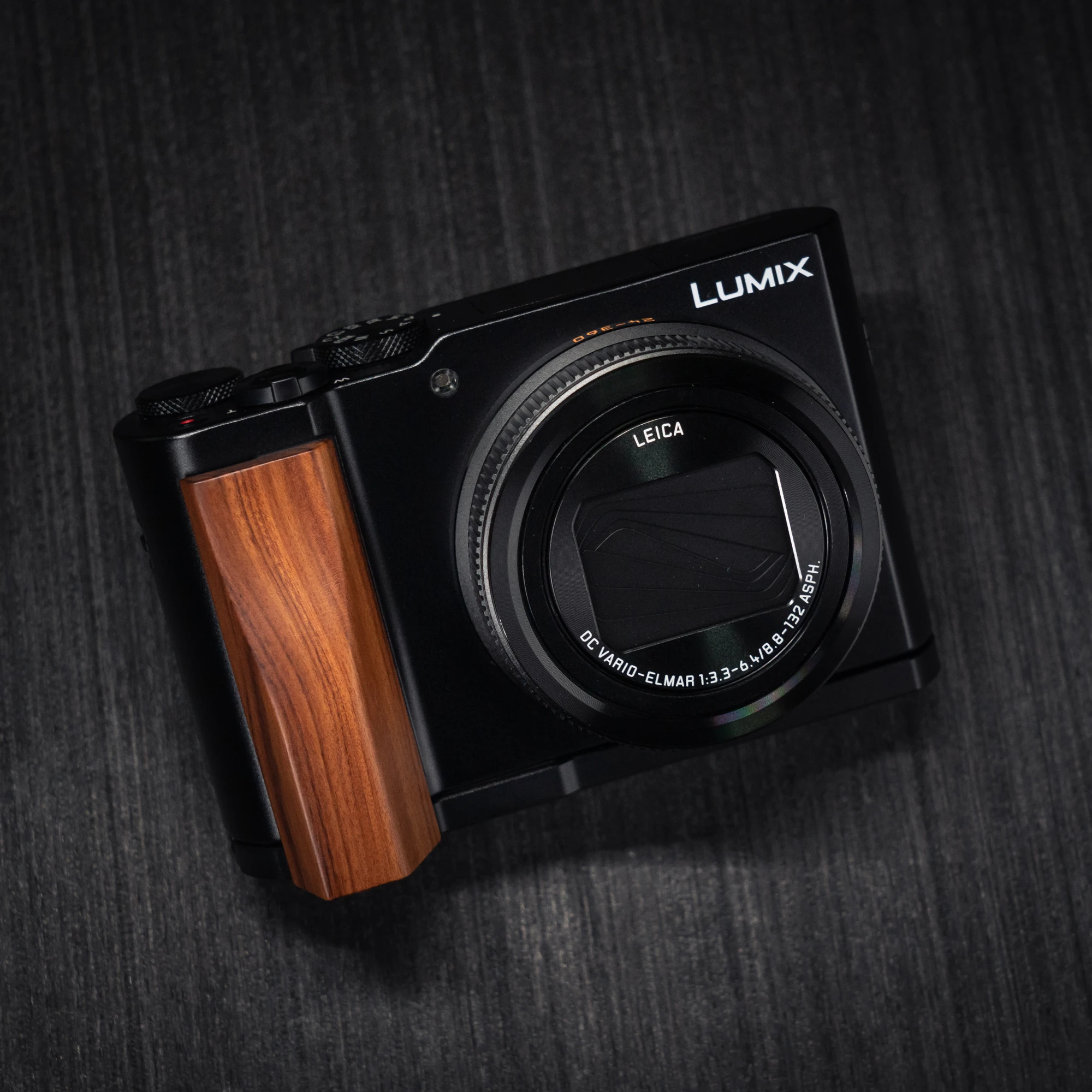Holz-Handgriff-L-Halterung für Panasonic Lumix ZS300 Kamera mit Schnellwechsel-L-Plattenhalterung Ultraleicht mit Legierungsbasis – Detail 19