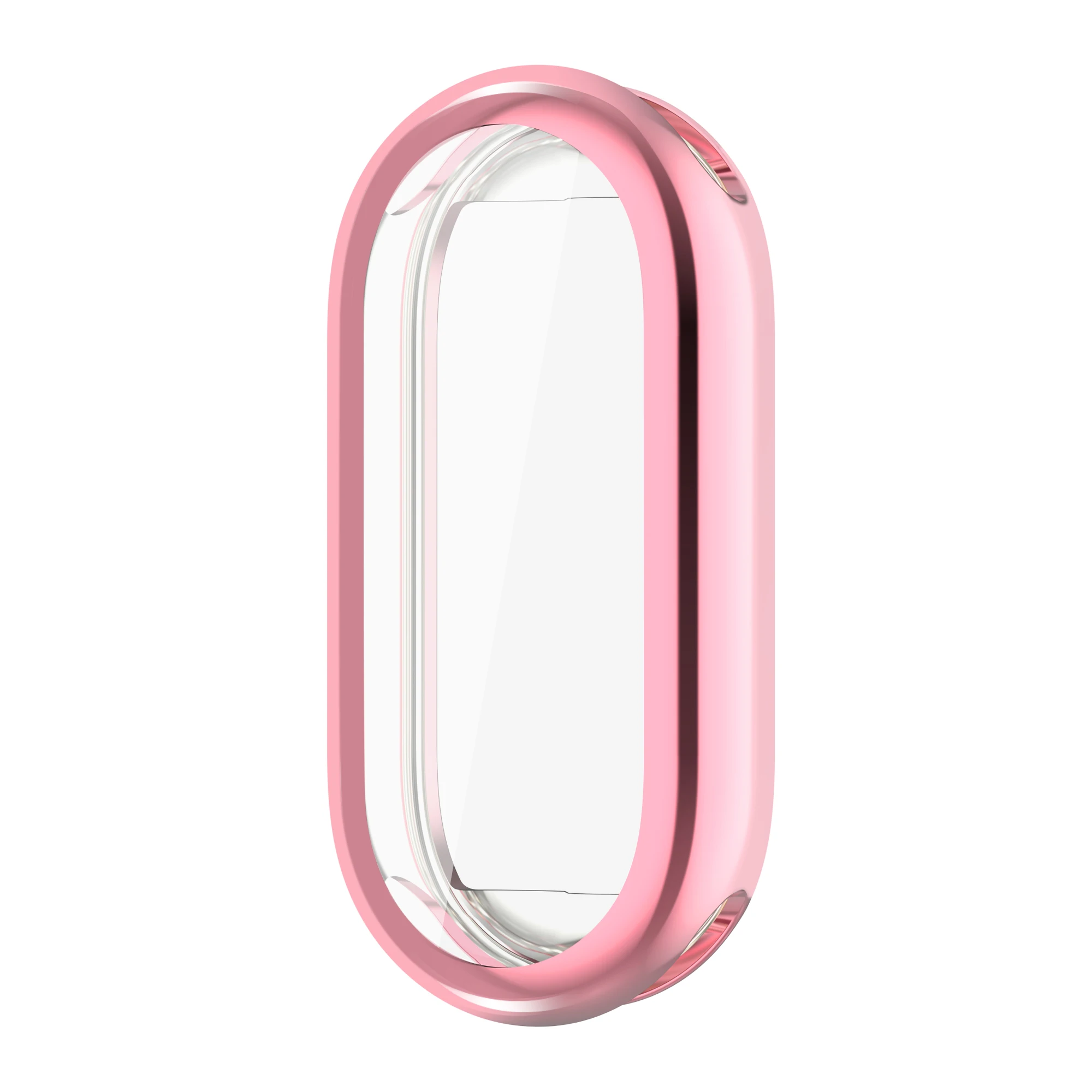 Funda protectora suave de TPU para Xiaomi Mi Band 8, carcasa protectora de pantalla completa, fundas chapadas en parachoques para reloj inteligente Mi Band 8