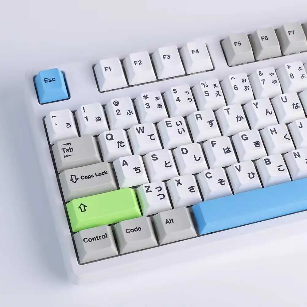 

Theme Customized Mechanical Keyboard Keycaps Solid Color Personalized Keycaps PBT Full Set