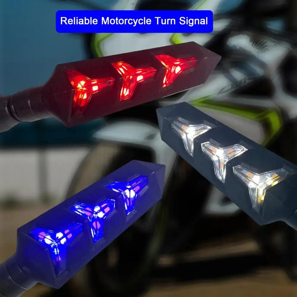 High Light Transmission Led Indicator High Brightness Waterproof Led Motorcycle Turn Signal Brake Lights Durable for Motorcycles