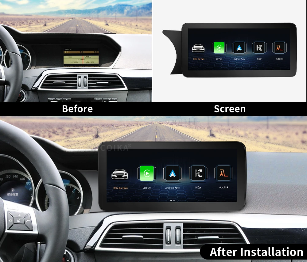 Fabrik Preis Linux Auto Radio Stereo Multimedia Für Mercedes Benz C W204 W205 GLC X253 2007-2018 Auto video Player Touchscreen – Detail 4