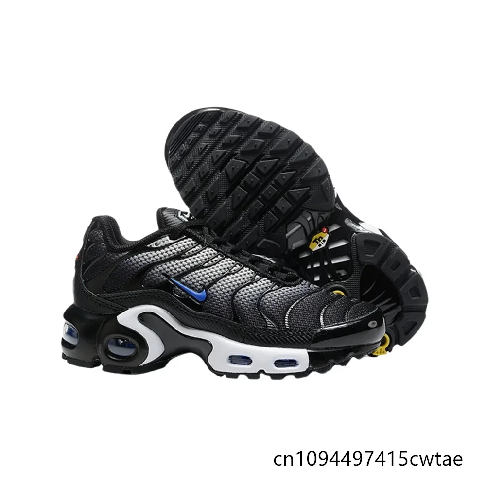 

Nike Air Max Plus повседневные удобные износостойкие дышащие универсальные винтажные спортивные кроссовки детские черные и синие крючки