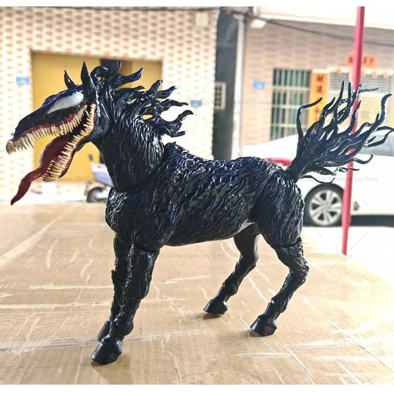 In Stock Venom 3 The Last 15 Domestic High Quality Edition Venom Horse Figure Black Horse New Boxed Movable Gift Collectible Toy