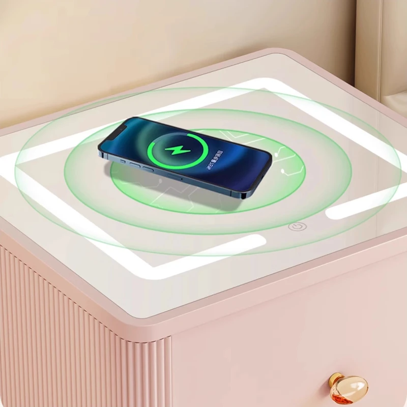 أضواء منضدة حديثة ذات درج جمالي لغرفة النوم ومنضدة مكياج منظم فريد من نوعه أثاث منزلي من Armoires De Chambre