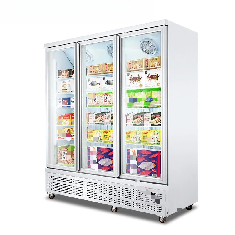 

Freezer supermarket fresh food low temperature cabinet 1.86 meters frozen display cabinet