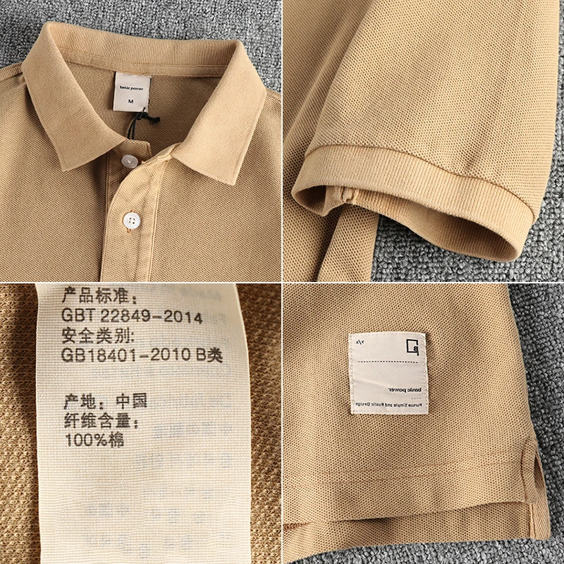 メンズ厚手のウォッシュドポロシャツ,綿100%,pique,ヨーロピアン,レトロカジュアルTシャツ,若者向けの服,3xl,2022