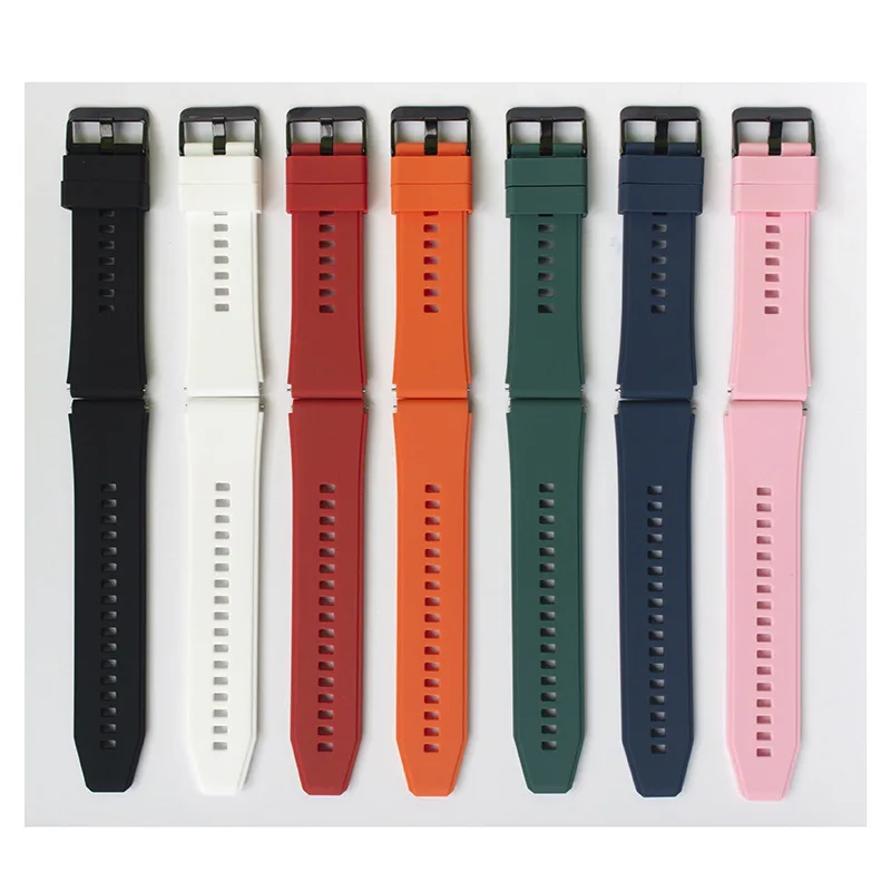 22mm Universal Silicone Smartwatch Band Quick Release Watch Straps for Huawei Samsung Amazfit LIGE COLMI Bracelet Wristband