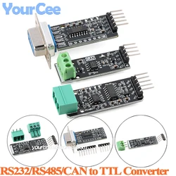2pcs/1pc RS232 RS485 CAN Level to TTL Female Serial Port Converter Module Industrial Grade Communication Brush Board DB-9 Plug