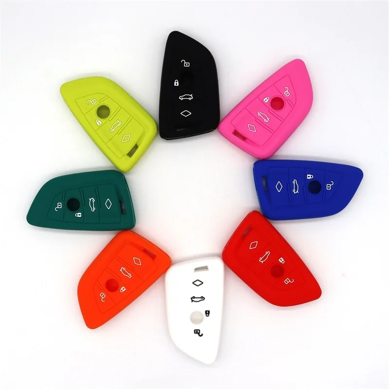 

Silicone key cover is suitable for BMW 1 series 3 series 4 series 5 series ix1X2iX3X5X6X7 blade diamond key cover