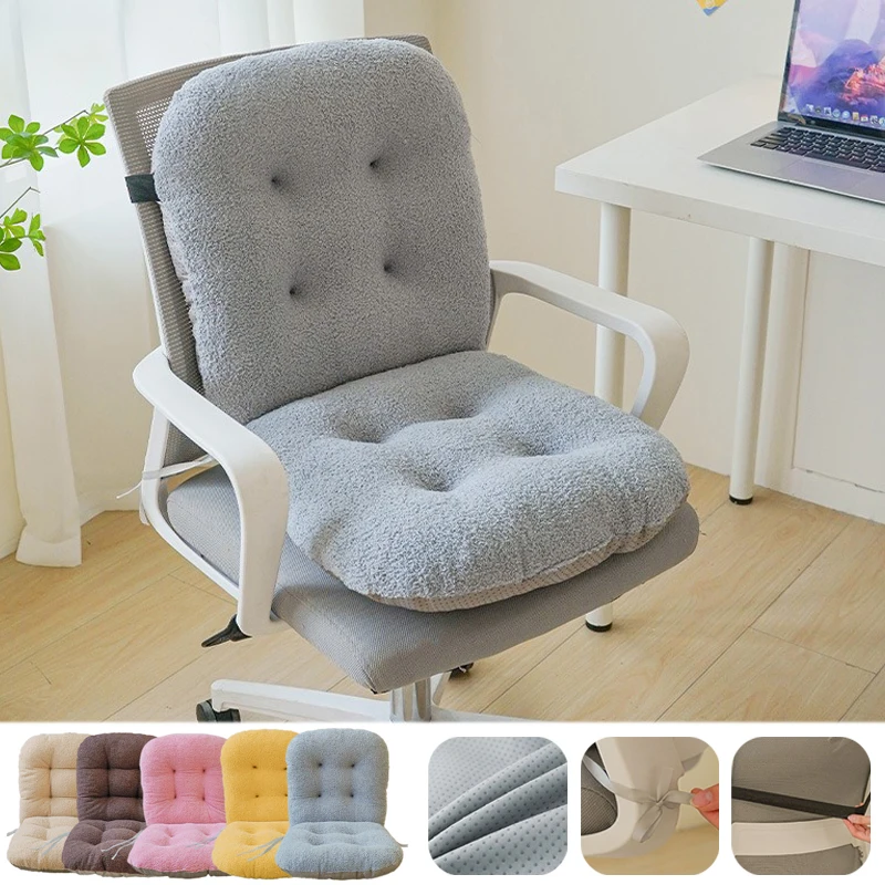 

Premium Ergonomic Seat Cushion with Backrest Waist Protection Anti Slip Base for Student Dormitory Office Car All Season Comfort