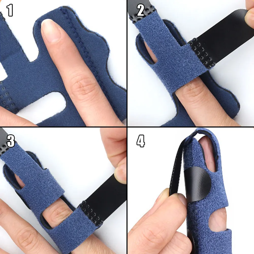 

1-10 шт., шина для пальцев, корректор, поддержка растяжения, вывиха, перелома, регулируемая шина для фиксации пальцев, выпрямление, бандаж, облегчение боли