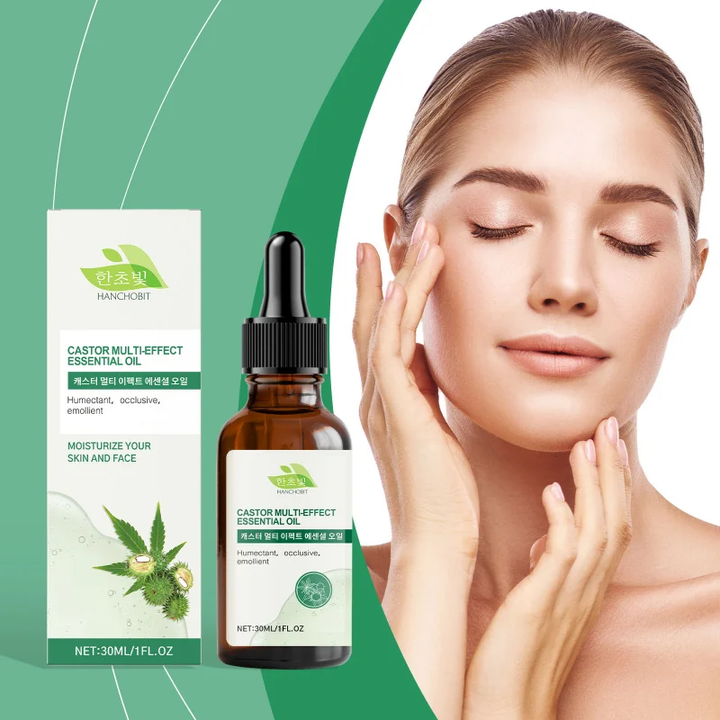 

Castor Multi-Effect Essential Oil, Hair Strengthening & Care Oil, Moisturizing Skin, Eyelash & Eyebrow Care, Daily Use Oil