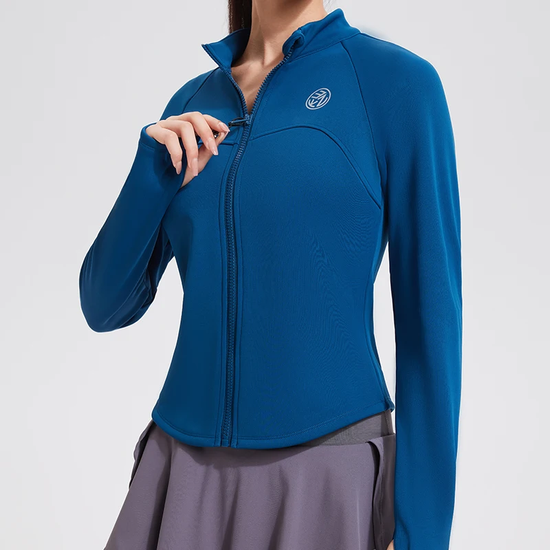 Fleece New In Coats & Jackets Women Zip Fitness Yoga Shirt Winter Warm Gym Tops Running Workout Long Sleeve Sports Jacket