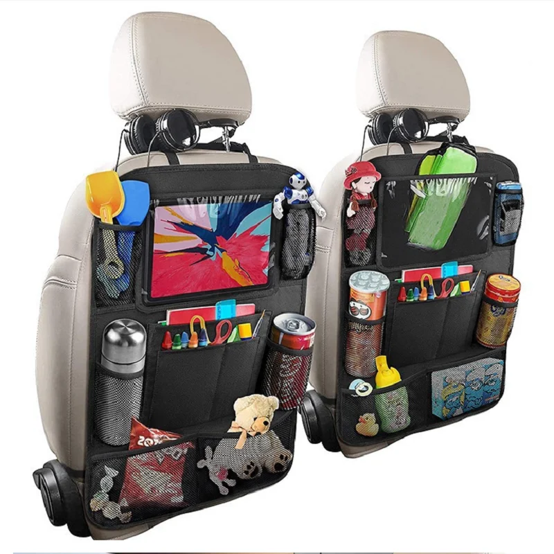 

Car Seat Back Protectors,Car Seat Organizer,Seat Back Storage BagCar Anti-Kick Mats Premium Waterproof Fabric
