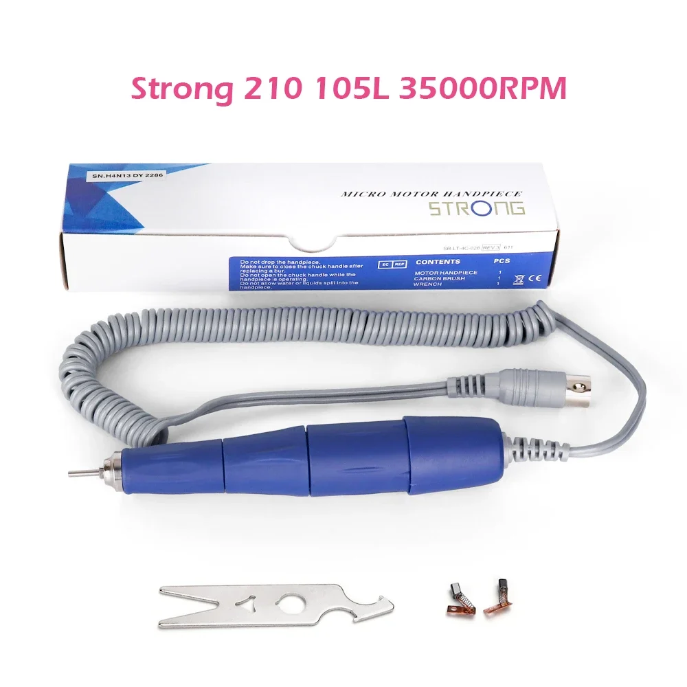 Electric Nail Drill Machine Handle for 35000RPM Strong 210/204 Electric Manicure Drill & Accessories Handpiece Nail Art Tools