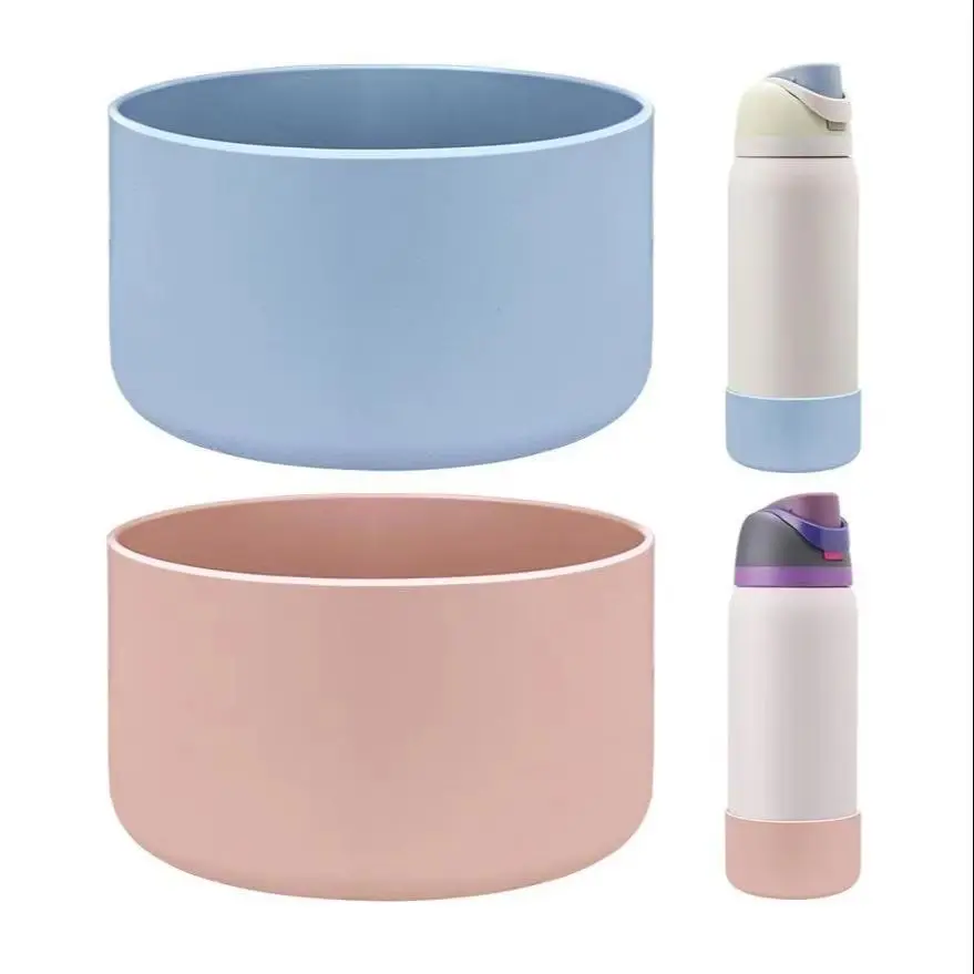 For Owala Anti-Slip Silicone Protective Sleeve for Insulated Water Bottle Cup 24oz 32oz 40oz Thermal Beverage Mat Boot Accessory