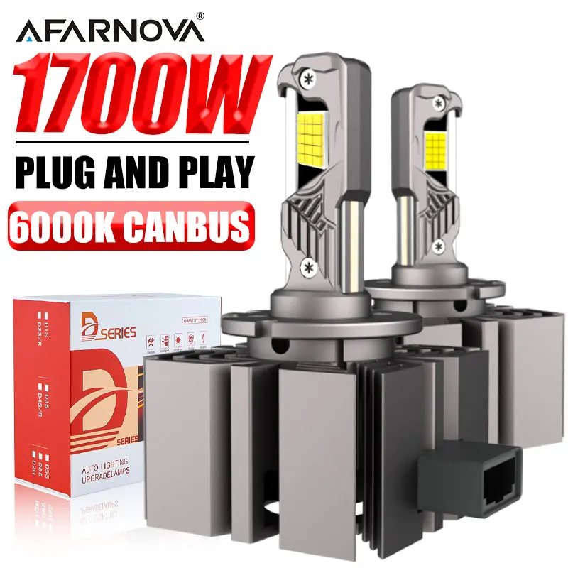 

D3S D1S LED Headlight Xenon Canbus Bulbs HID 1:1 1700W 2200000LM Turbo Auto Light D1R D2R LED 6000K For Car Fog Lights Plug&Play