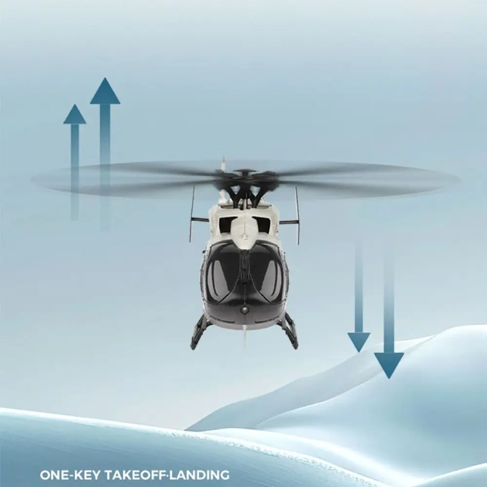 Elicottero K160 RC in plastica di alta qualità 4.0CH Elicottero volante grigio Giocattolo Ricarica USB Aereo telecomandato ricaricabile Adulti