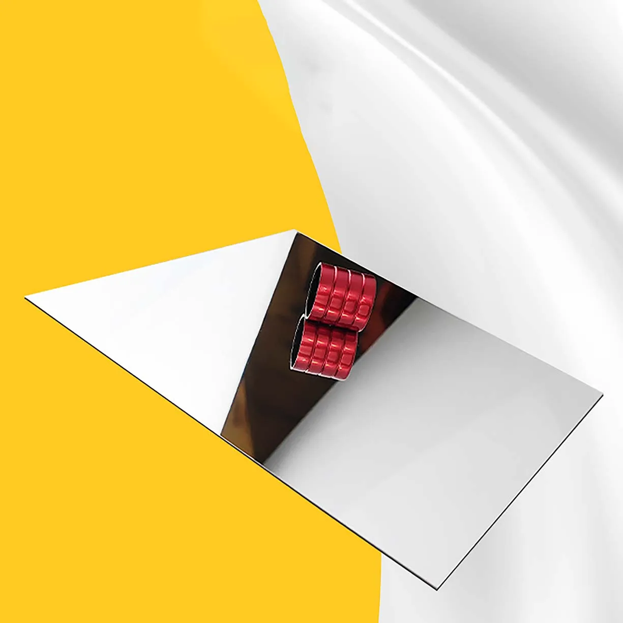 3/5Pcs High Reflective 95% Mirror Surface Aluminum Sheet Mirror Effect DIY Aluminum Plate Thickness 0.3mm-0.4mm Size 300x400mm