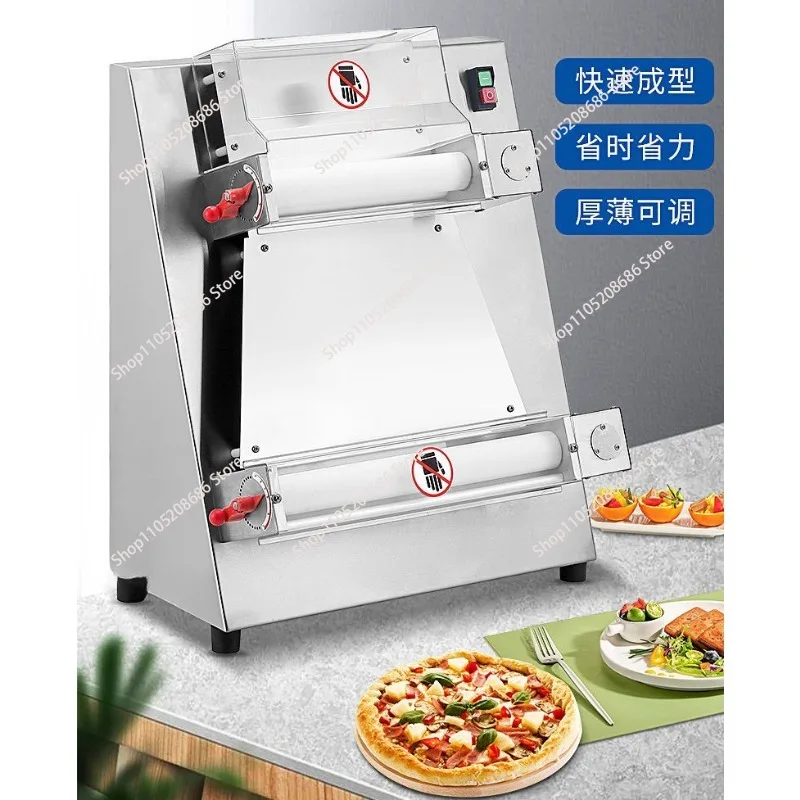 Stainless steel automatic 10-40cm/50-500g small pizza making dough roller type,