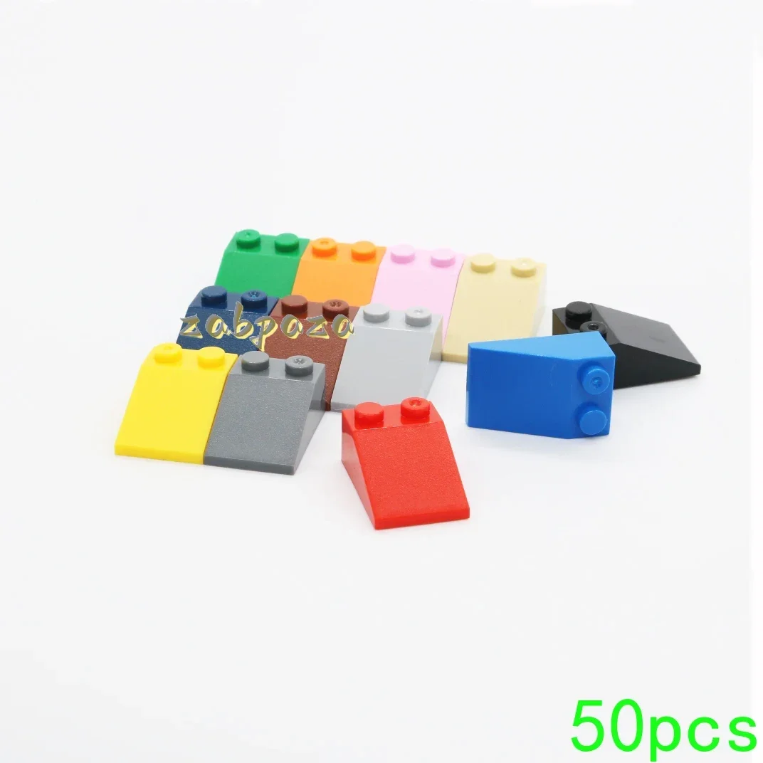 50PCS High-Tech Assemble Particle 3298 3x2 33 Degree Inclined Building Blocks Kit Replaceable Part Toys For Children Gifts