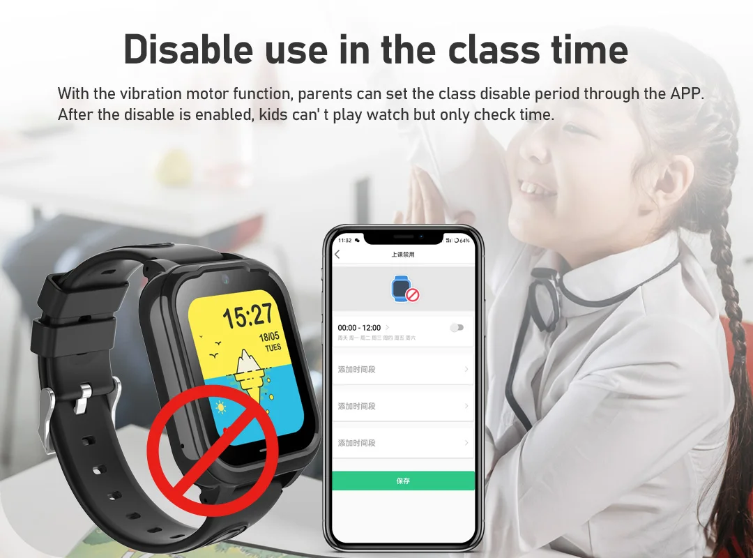 Wonlex 4G Smart Watch Bambini GPS WiFi Localizzazione scolastica Monitor Telefono Orologio KT28 Videochiamata SOS Bluetooth App Negozio Smart Baby Watch