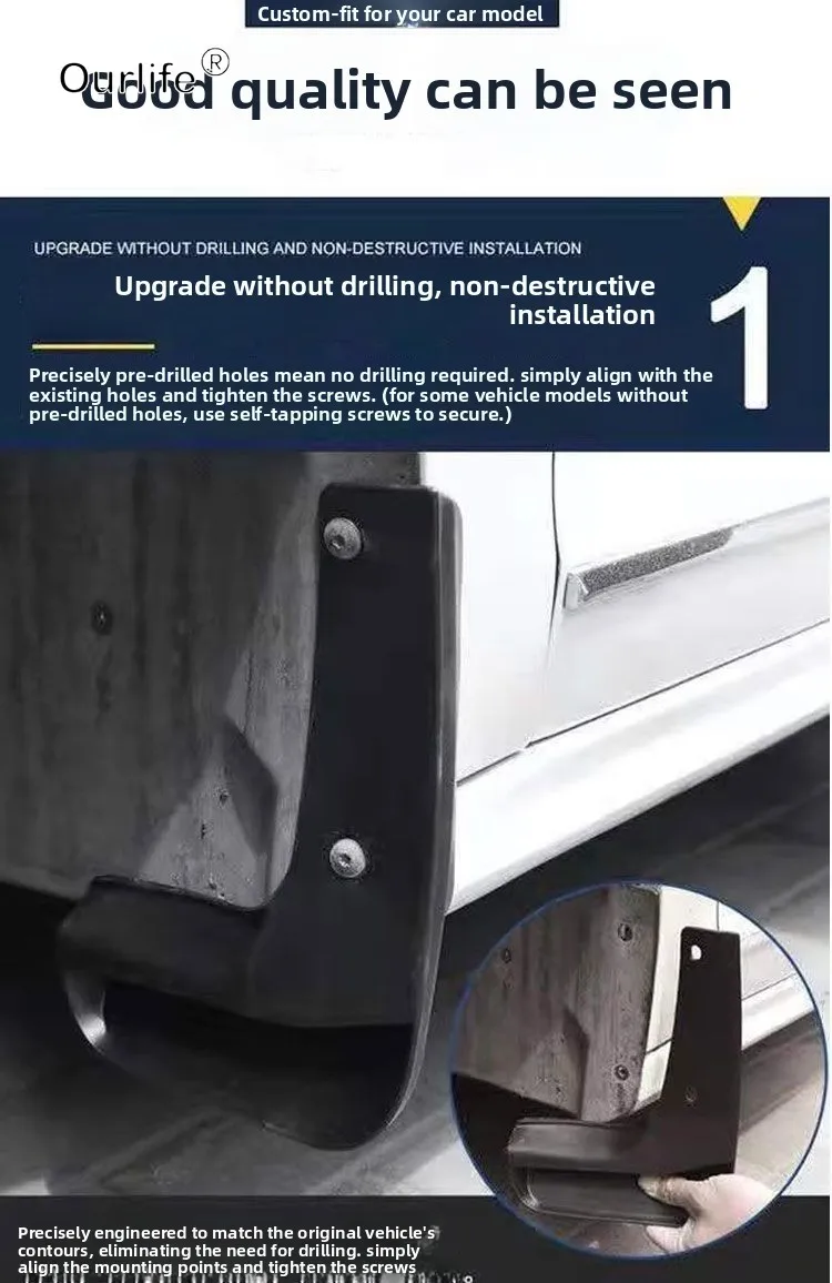 For Changan Uni-S 2026 2027 Mud Flap Accessories Mud Flaps Tire Splash Guard All Weather Car Mudflap Accessories