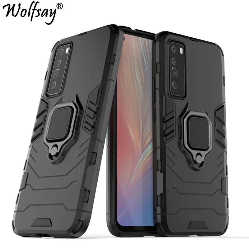 For Huawei Nova 7 5G Case Armor Magnetic Suction Stand Full Cover For Huawei Nova 7 Case Cover For Huawei Nova 8i 7 SE 7 8 Pro