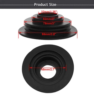 Tampa universal de borracha macia para carro, farol automático, luz LED Seal Cap, lâmpada impermeável, 1Pc 10 principais vendas tampa farol azera - №2