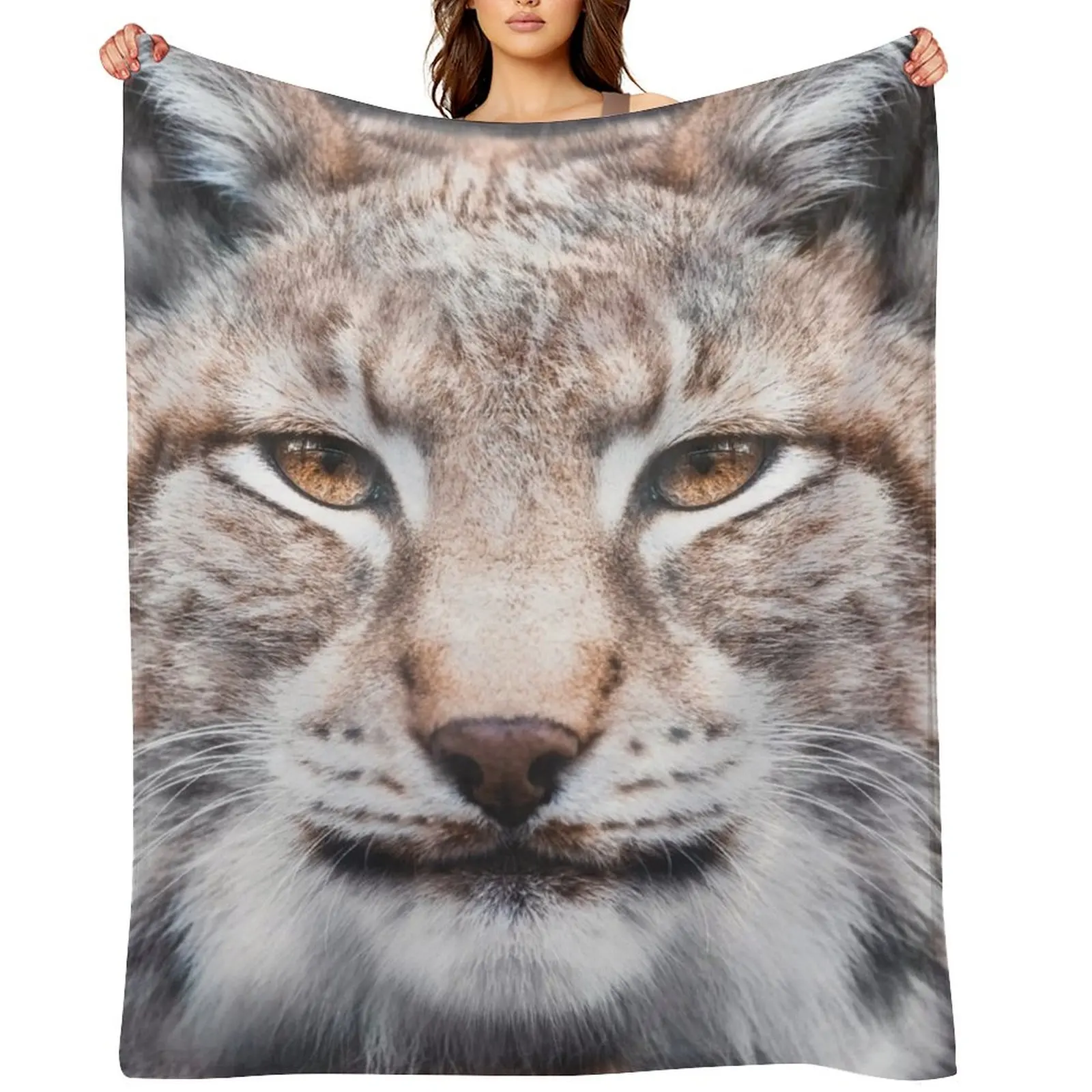 

Lynx Throw Blanket Soft Plush Plaid Blankets For Bed manga Soft Blankets