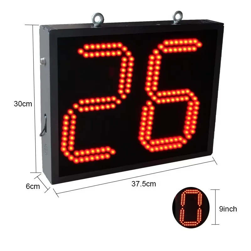 CP009 Outdoor Digital Count up Number Display 9'' LED Lap Counter Display With Button Switch for Racing Cycling