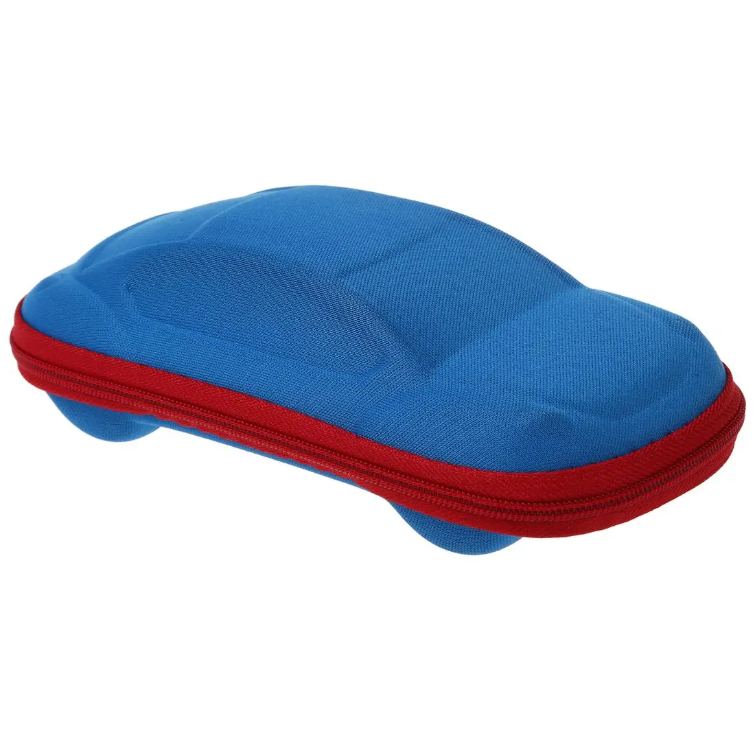 Car Shape Zip Case para crianças, óculos, óculos, azul