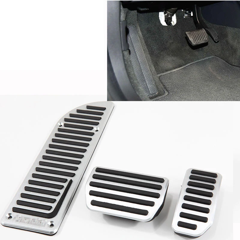 Car Modified Aluminium Alloy Accelerator Gas Brake Pedal AT Pad Stickers For VOLVO S60 S60L  XC60 XC70 V70 S80L