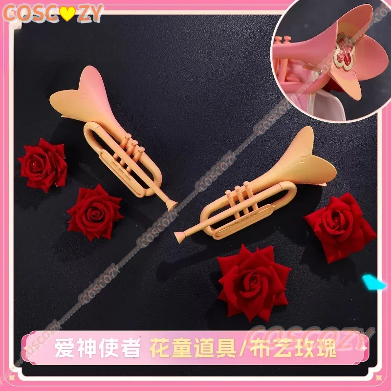 Game Honkai Impact 3 Elysia Cosplay Decorations, God of Love Messenger Flower Girl Theme Props & Rose Matching Accessories