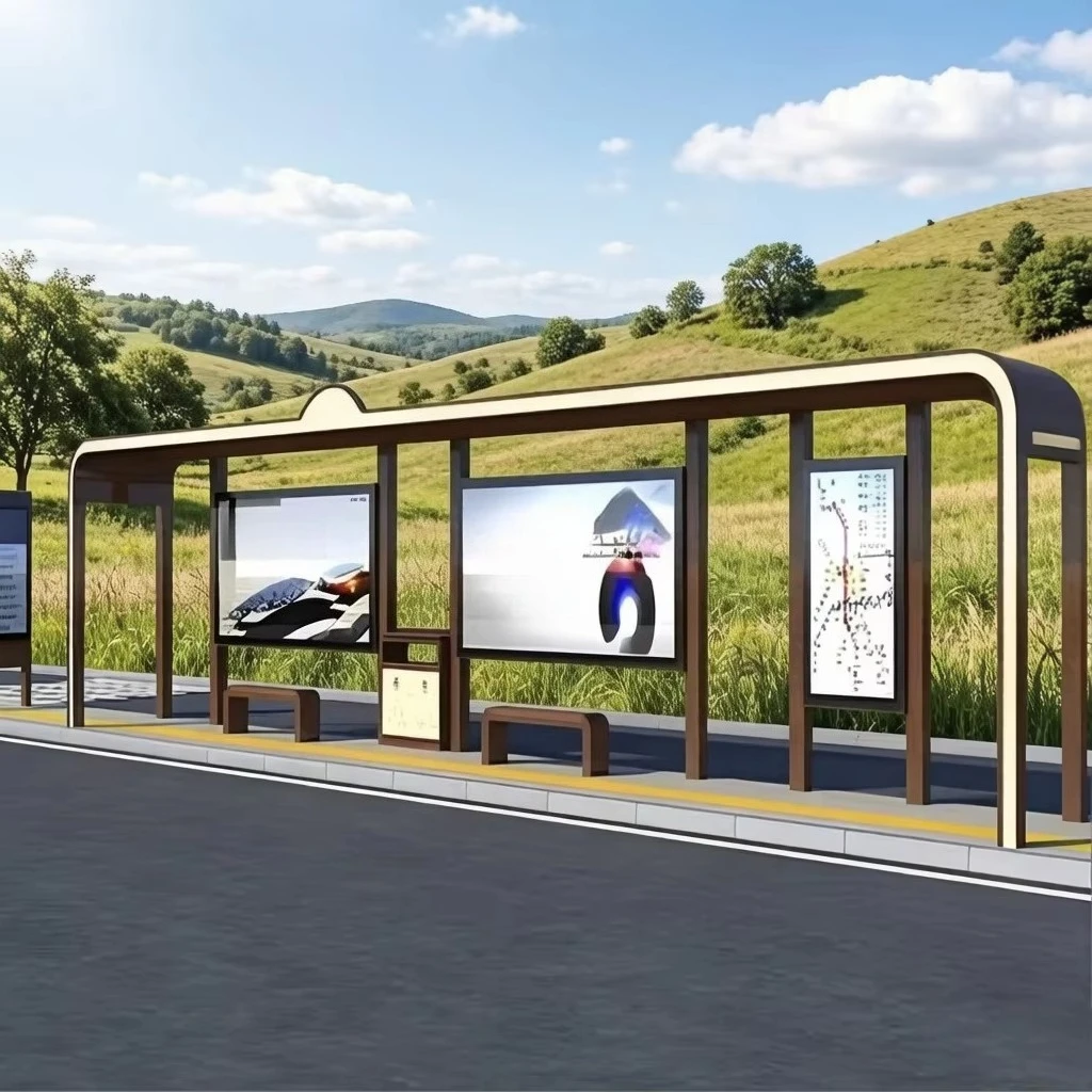 Professional Companies Specializing in the Construction of Public Bus Shelters Are Applicable for Use on City Streets.