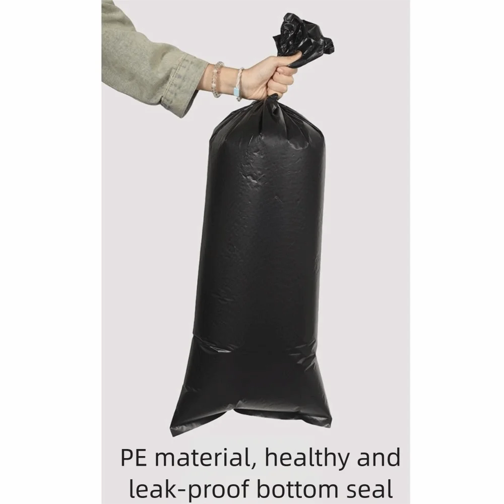 

100Pcs Heavy Duty Liners Espresso Knock Box Garbage Bags 91cm Thickened Large Trash Bags Elastic Black Coffee Grounds Bags Bar