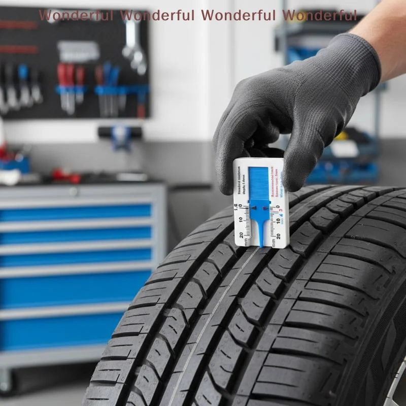 Car Tire Tread Depth Gauge 0-20mm Mini Plastic Wheel Indicator Professional Tester Tool For Garage Maintenance Staff