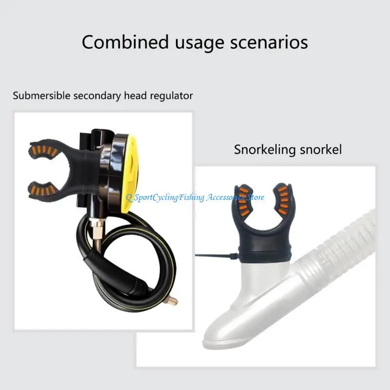 

2pcs Scubbas Diving Silicone Moontyciece Практическое сноркворное плащ с манкель
